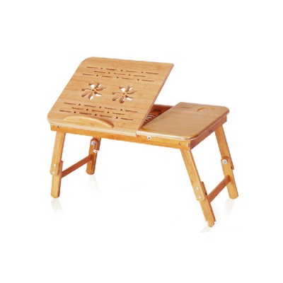 Folding Laptop Bamboo Bed Cooler Table